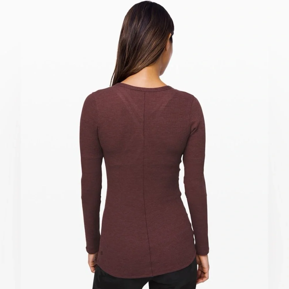 NWT Lululemon Close Call Henley Long Sleeve Size M